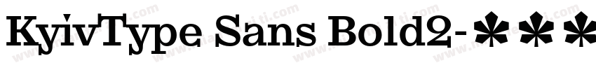 KyivType Sans Bold2字体转换